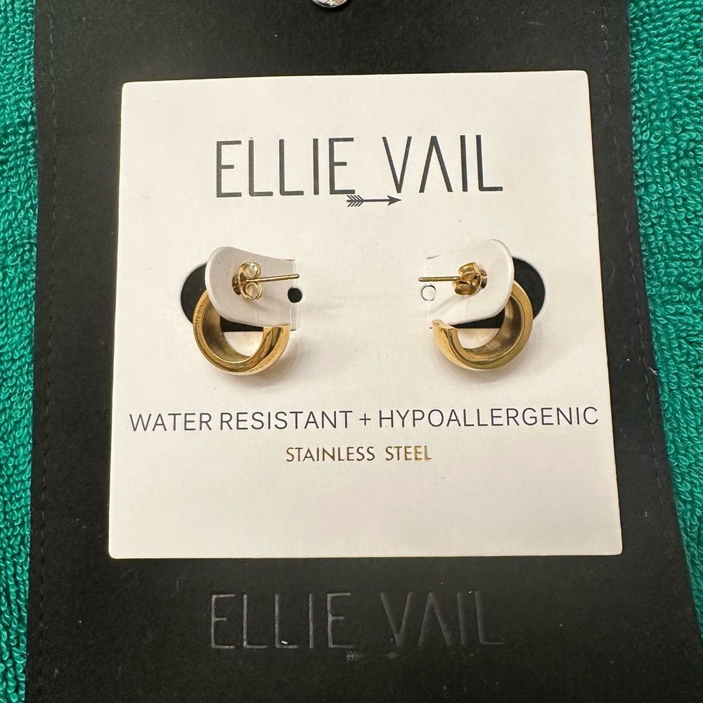 Ellie Vail gold small hoop earrings